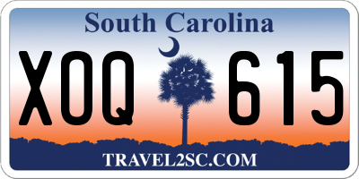 SC license plate XOQ615