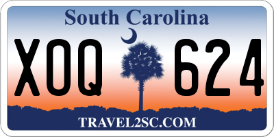 SC license plate XOQ624