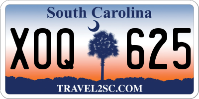 SC license plate XOQ625