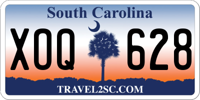SC license plate XOQ628
