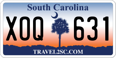 SC license plate XOQ631