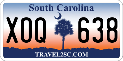 SC license plate XOQ638