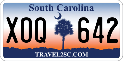 SC license plate XOQ642