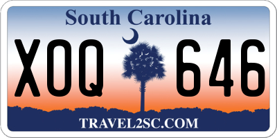 SC license plate XOQ646