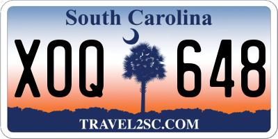 SC license plate XOQ648