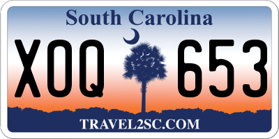 SC license plate XOQ653