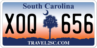 SC license plate XOQ656