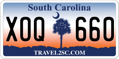 SC license plate XOQ660