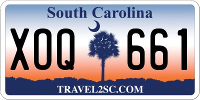 SC license plate XOQ661