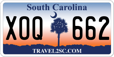 SC license plate XOQ662