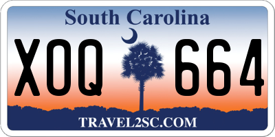 SC license plate XOQ664