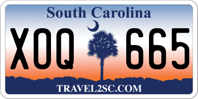 SC license plate XOQ665