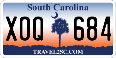 SC license plate XOQ684