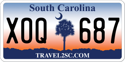 SC license plate XOQ687