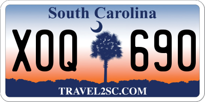 SC license plate XOQ690
