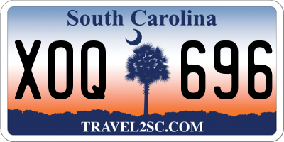 SC license plate XOQ696