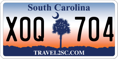 SC license plate XOQ704
