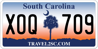 SC license plate XOQ709