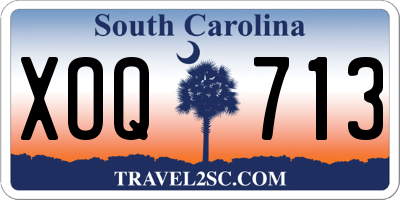 SC license plate XOQ713