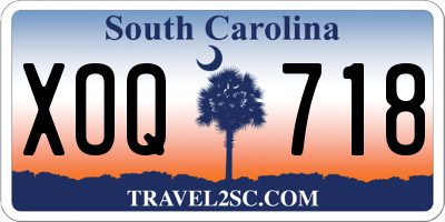 SC license plate XOQ718