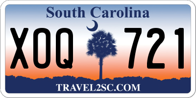 SC license plate XOQ721