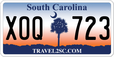 SC license plate XOQ723