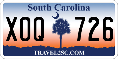 SC license plate XOQ726