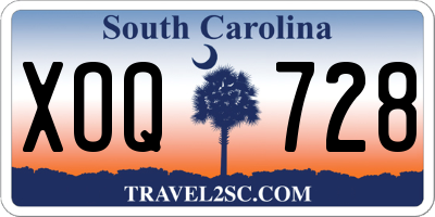SC license plate XOQ728