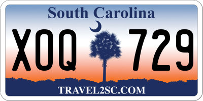 SC license plate XOQ729