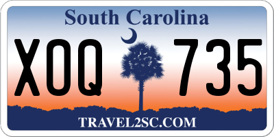 SC license plate XOQ735