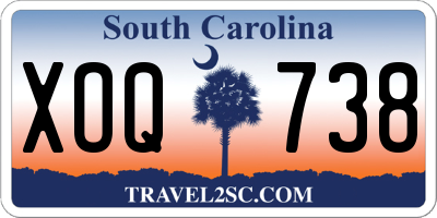 SC license plate XOQ738