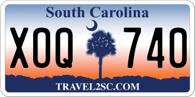 SC license plate XOQ740