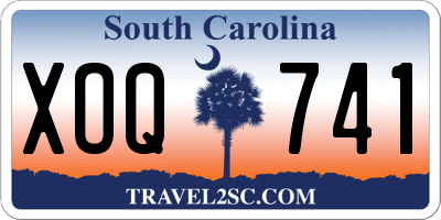 SC license plate XOQ741
