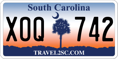 SC license plate XOQ742