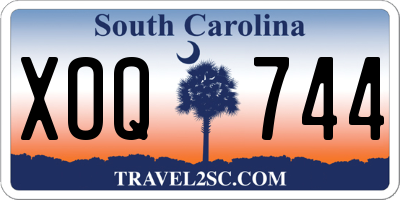 SC license plate XOQ744