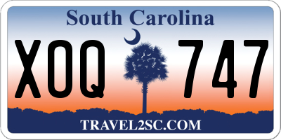 SC license plate XOQ747