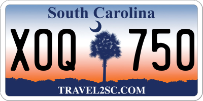 SC license plate XOQ750