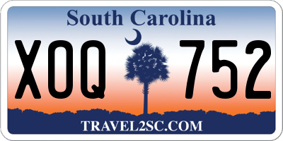 SC license plate XOQ752