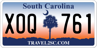 SC license plate XOQ761