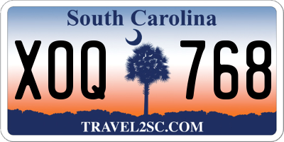 SC license plate XOQ768