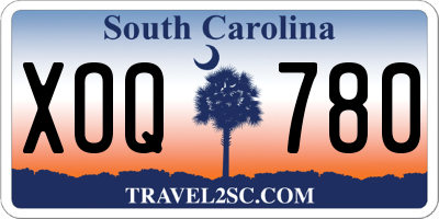 SC license plate XOQ780