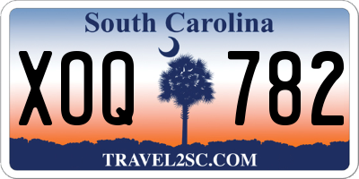 SC license plate XOQ782