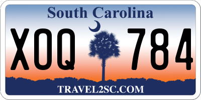 SC license plate XOQ784