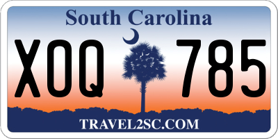 SC license plate XOQ785