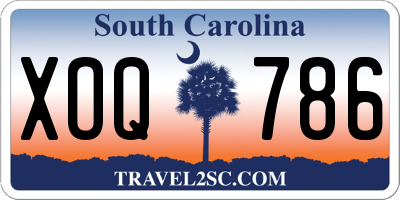 SC license plate XOQ786