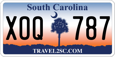 SC license plate XOQ787