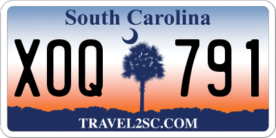 SC license plate XOQ791