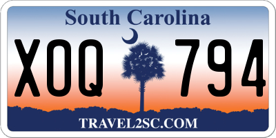 SC license plate XOQ794