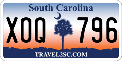 SC license plate XOQ796