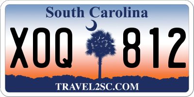 SC license plate XOQ812